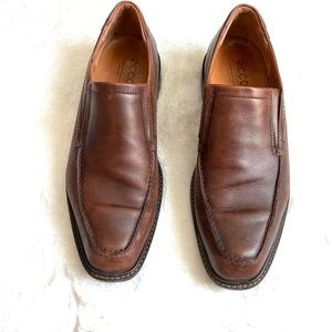Ecco brown slip on shoes